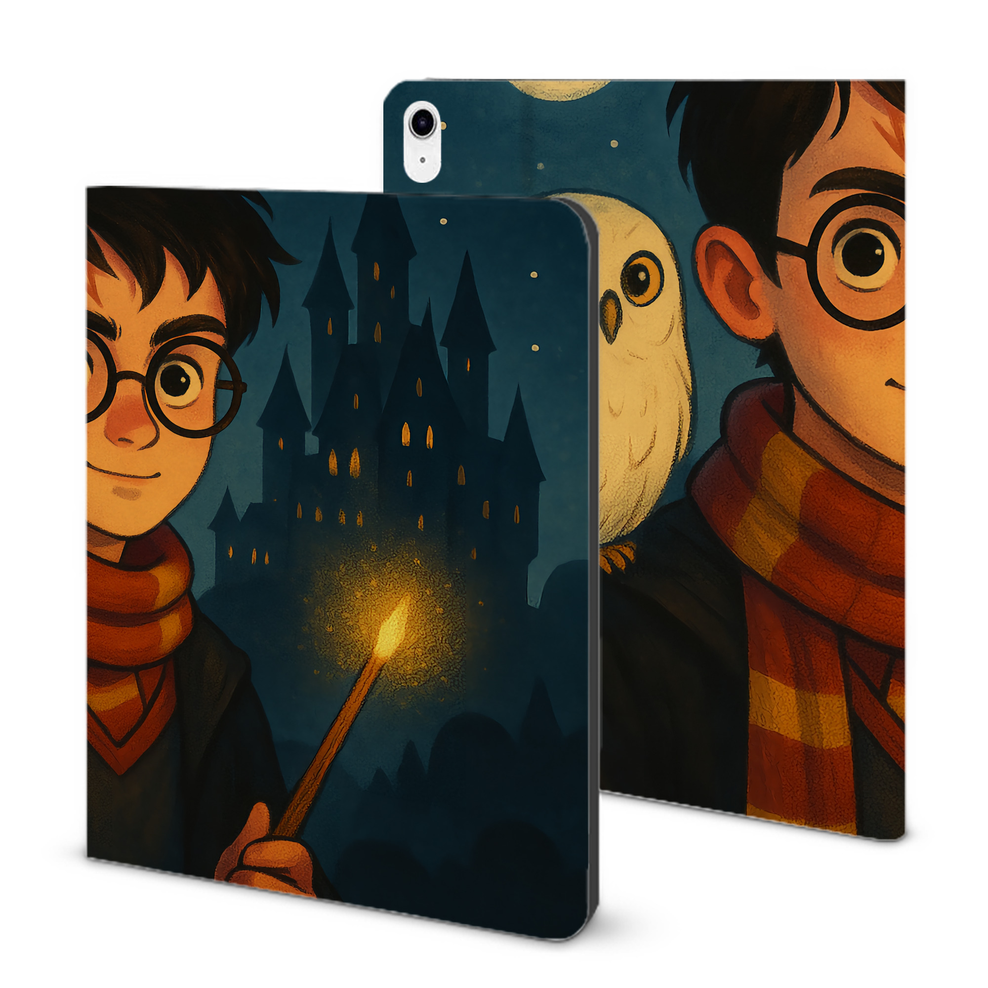 （画像用） Harry Potter ハリー・ポッターシリーズ IPad ケース ブック型 PUレザー TPU 耐衝撃 軽量 薄型 ペン収納なし 全面保護 IPad 各モデル対応